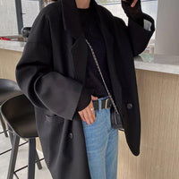 Notched Collar Business Blazer Suit Coat
