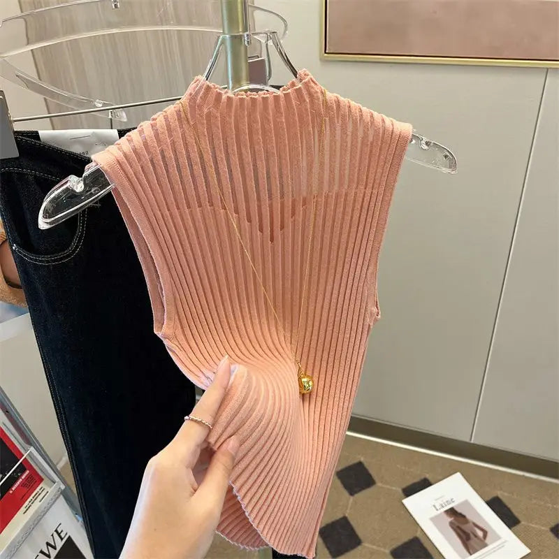 Women Half High Collar Hotsweet Summer Casual Style