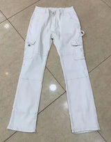 Women High Waist High Elastic Solid Jeans