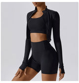Women's Long Sleeve Top Zipper Jacket