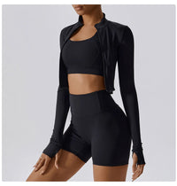 Women's Long Sleeve Top Zipper Jacket