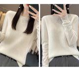 Women's Casual Knitted Pullover Coat – Soft O-Neck Winter Sweater
