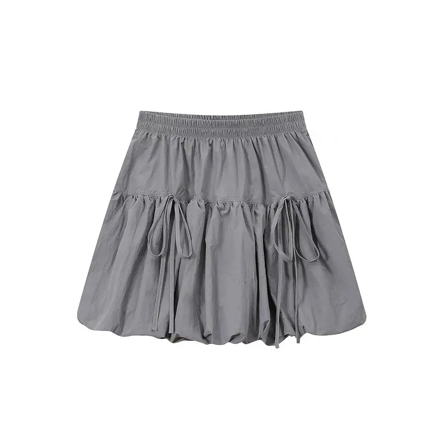 Women Y2K Bubble Skirt Fashion Elastic Waist