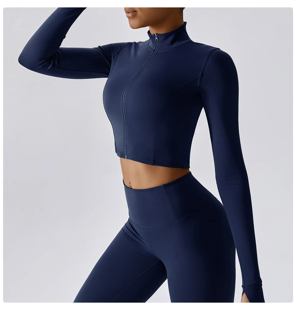 Women's Long Sleeve Top Zipper Jacket