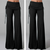 Women Flares Dance Yoga Pants Solid Color