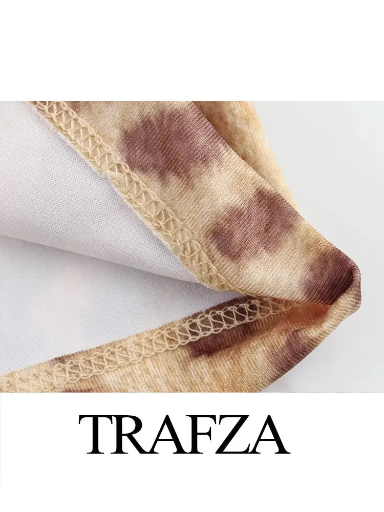 TRAFZA Women's Summer Fashion Leopard Print Jumpsuit