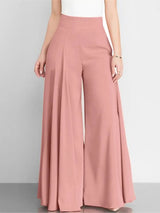 Womens High Waist Wide Leg Pants