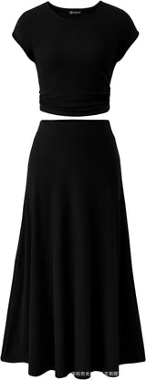 Women's 2Piece Summer Y2K Slim Fit Outfits Set