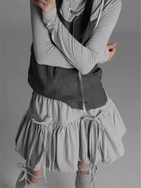 Women Y2K Bubble Skirt Fashion Elastic Waist