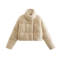 Women's Lamb Wool Short Cotton Coat