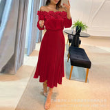 Satin black party dress