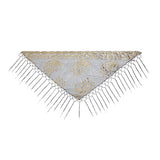 Elegant Sequins Triangle Scarf Fashion Lace