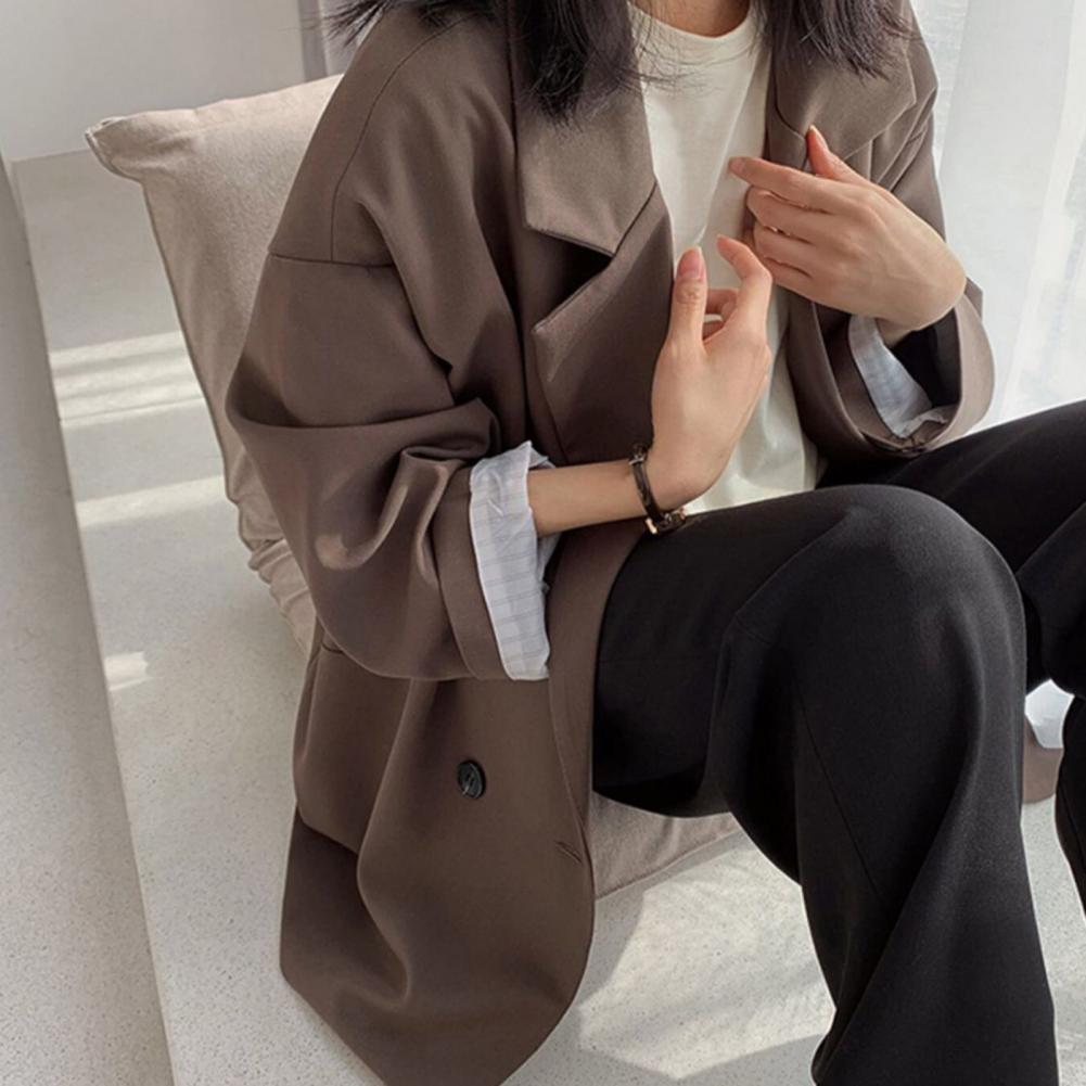 Notched Collar Business Blazer Suit Coat