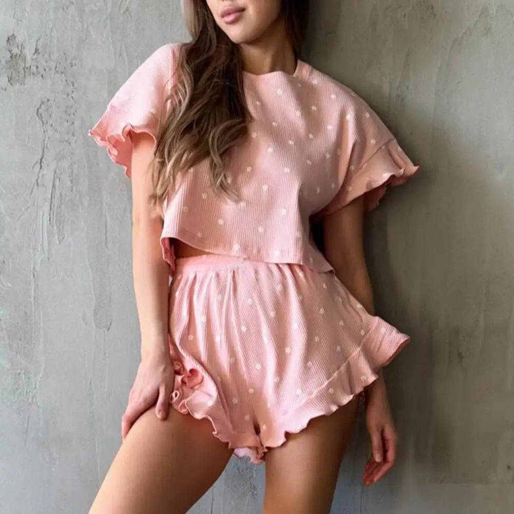 comfortable short sleeve elastic waist Cozy for Ladies