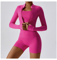 Women's Long Sleeve Top Zipper Jacket