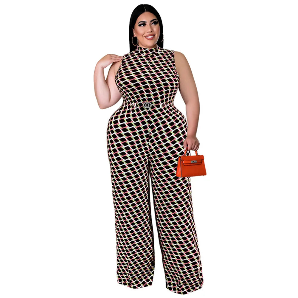 Plus Size Women Jumpsuit Summer Clothes