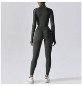 Women's Long Sleeve Top Zipper Jacket