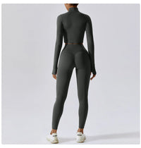 Women's Long Sleeve Top Zipper Jacket