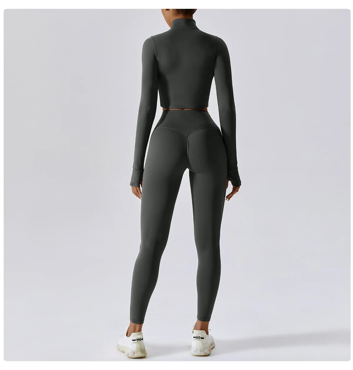Women's Long Sleeve Top Zipper Jacket