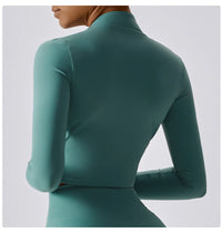 Women's Long Sleeve Top Zipper Jacket