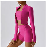 Women's Long Sleeve Top Zipper Jacket