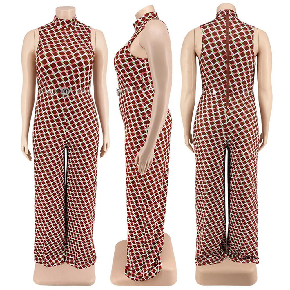 Plus Size Women Jumpsuit Summer Clothes