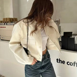 Fashion Women Elegant Solid Bomber Jacket