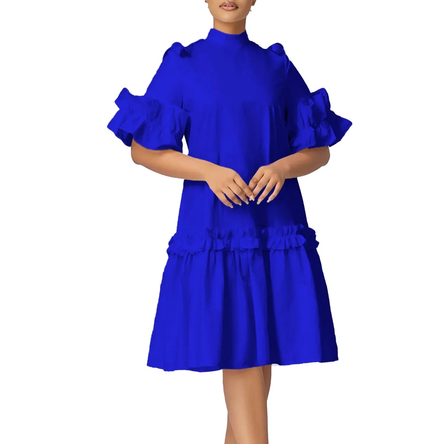 Elegant Half Sleeve Polyester gowns