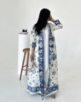Miyake Pleated Print Foldable Collar Long Sleeve Coats