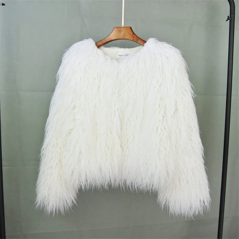 Winter Warm Women Faux Fur Coat