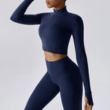 Women's Long Sleeve Top Zipper Jacket