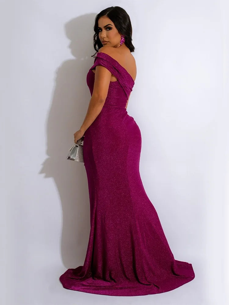 Summer Women Off Shoulder Irregular Dress