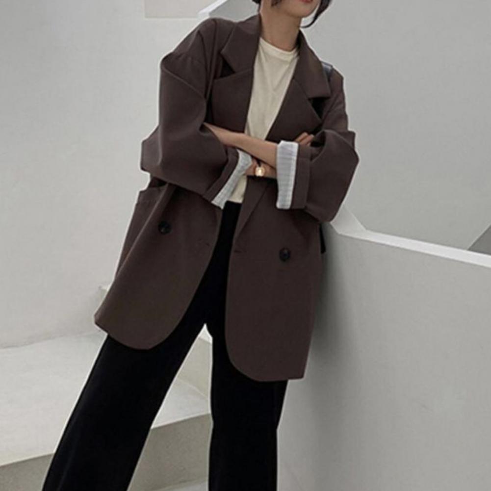 Notched Collar Business Blazer Suit Coat