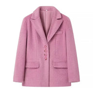Streetwear Long Hairy Shaggy Blazer Coats