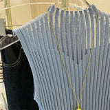 Women Half High Collar Hotsweet Summer Casual Style