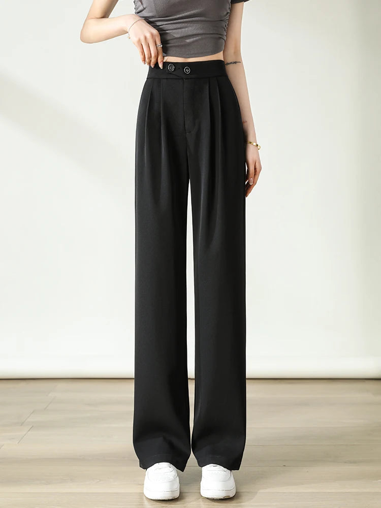 Wide Leg Suits Pants Casual Trousers for Women