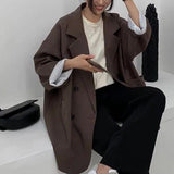 Notched Collar Business Blazer Suit Coat