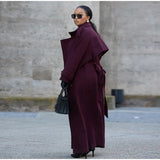 Vintage Double-Breasted Wool Women's Coat – Classic Retro Style