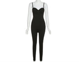 autumn sexy low chest suspender tight