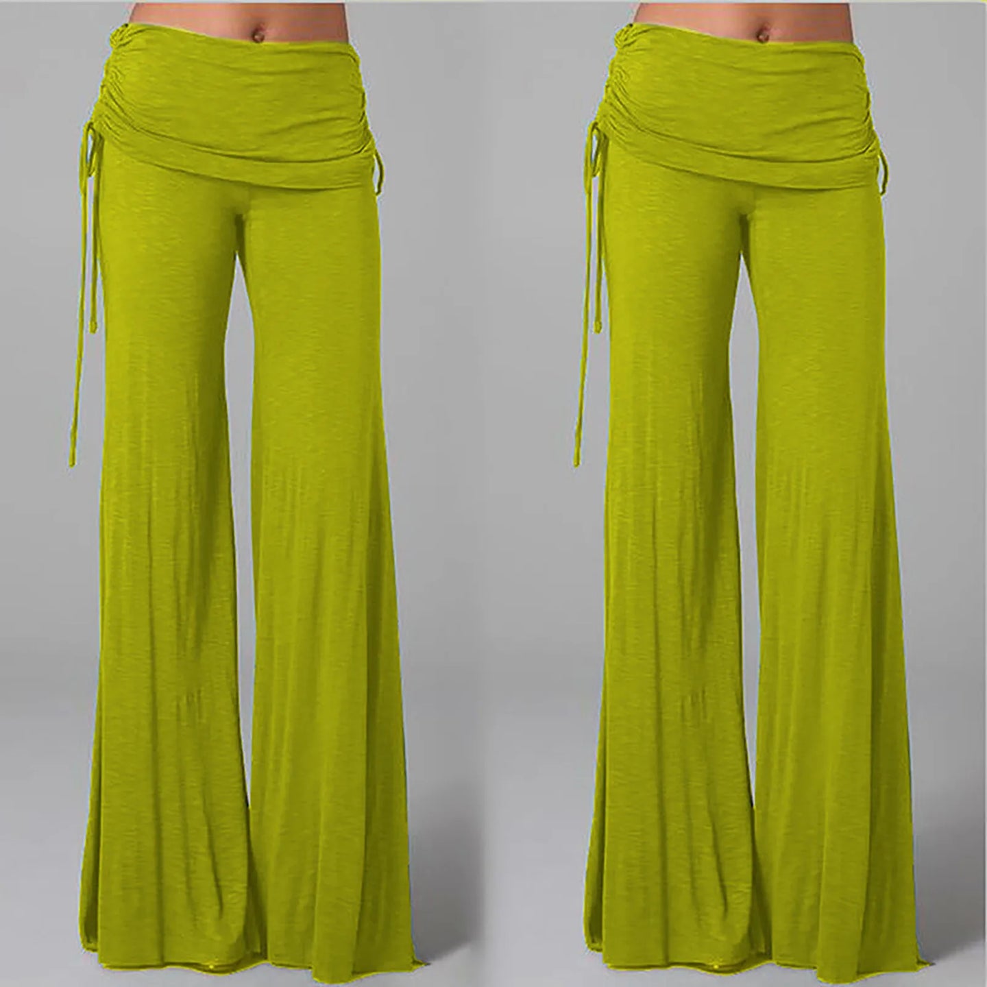Women Flares Dance Yoga Pants Solid Color