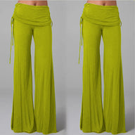 Women Flares Dance Yoga Pants Solid Color