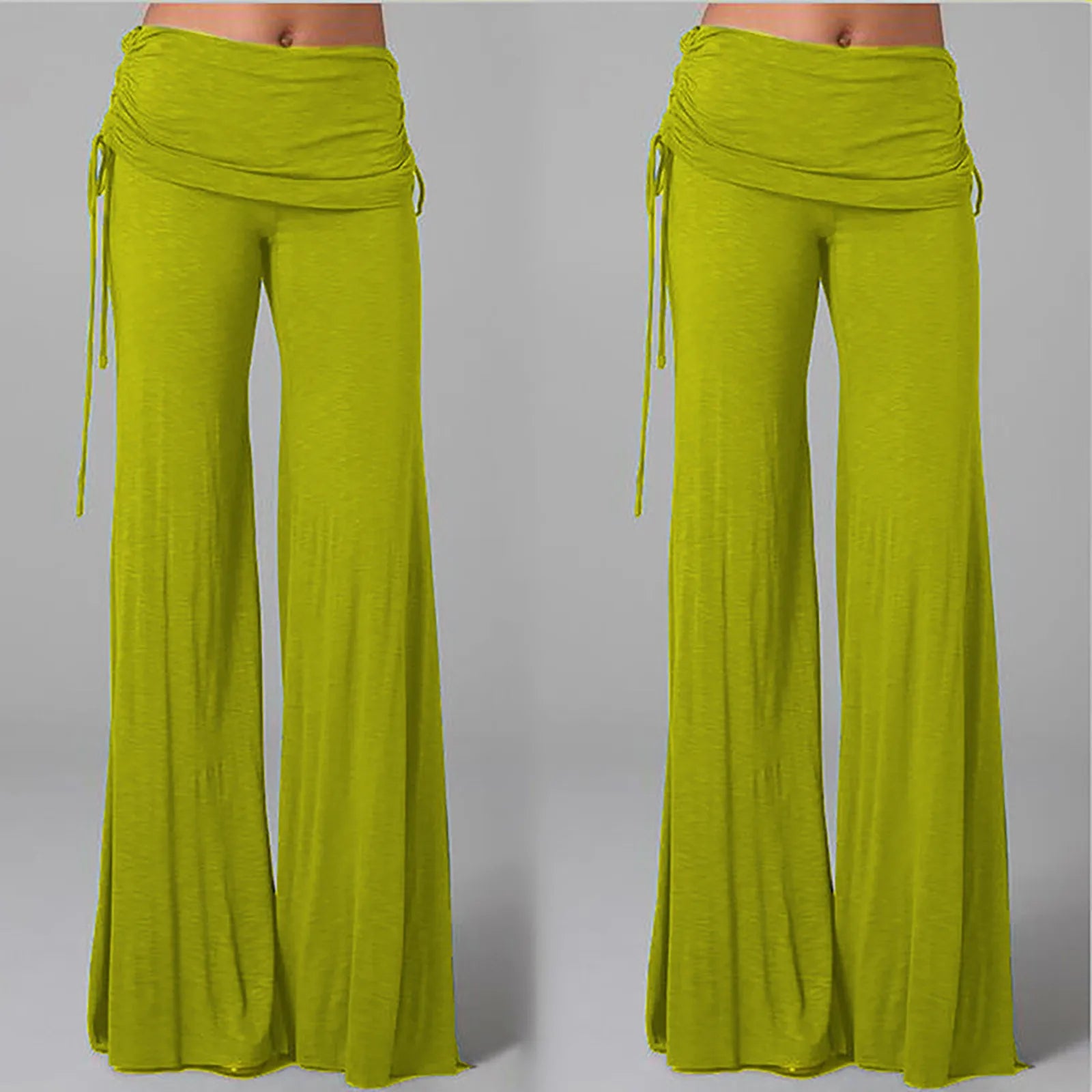 Women Flares Dance Yoga Pants Solid Color