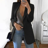 Blazer Woman Vintage Oversize Office Lady Suits Jacket