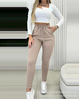 Fleece Lined Thermal Joggers with 2 Pockets