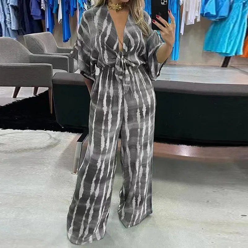 Summer Print Jumpsuit Romper For Women