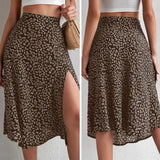 Maxi Skirt Elastic High Waist Ruffle Long Skirt