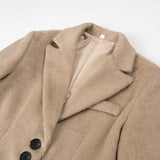 Streetwear Long Hairy Shaggy Blazer Coats