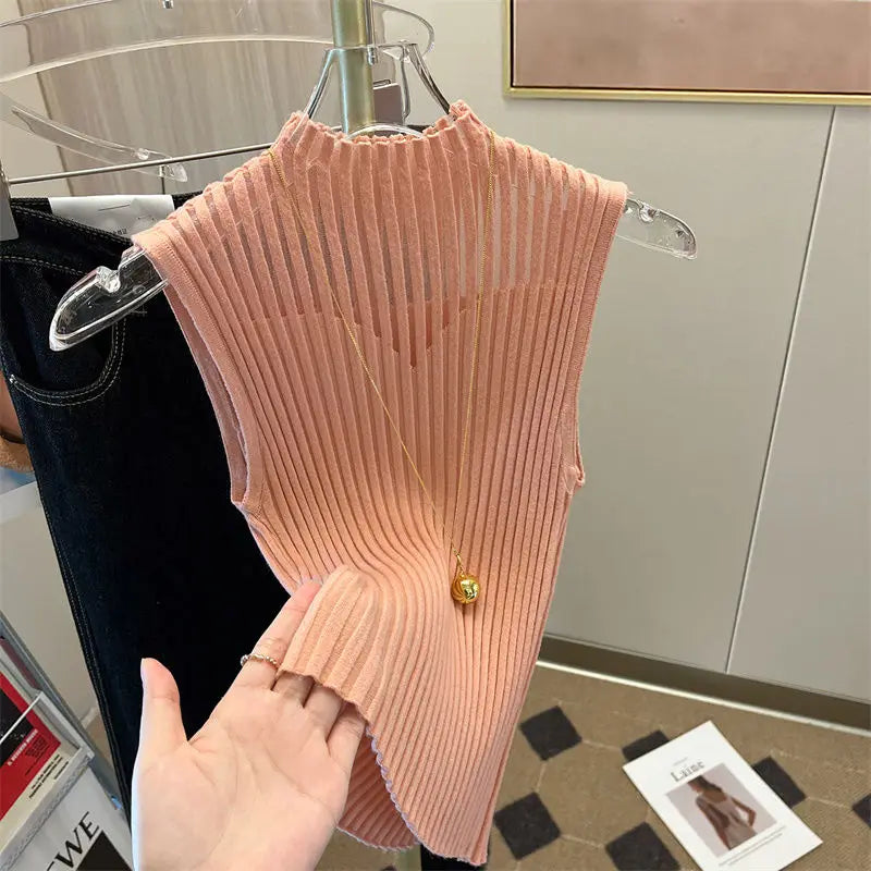 Women Half High Collar Hotsweet Summer Casual Style