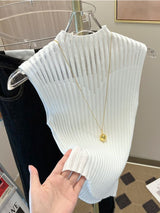Women Half High Collar Hotsweet Summer Casual Style