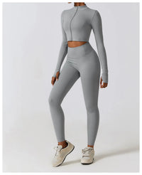 Women's Long Sleeve Top Zipper Jacket